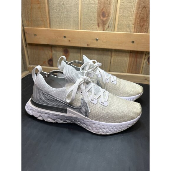 Nike React Infinity Run Flyknit True White Womens Running Shoes Size 9 - Picture 1 of 10